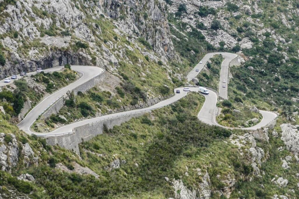Sa Calobra road in Spain
