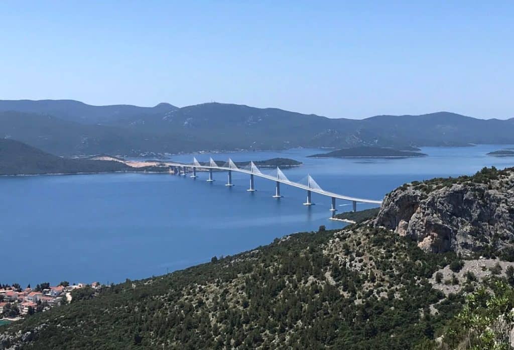 Pelješac Bridge in Croatia